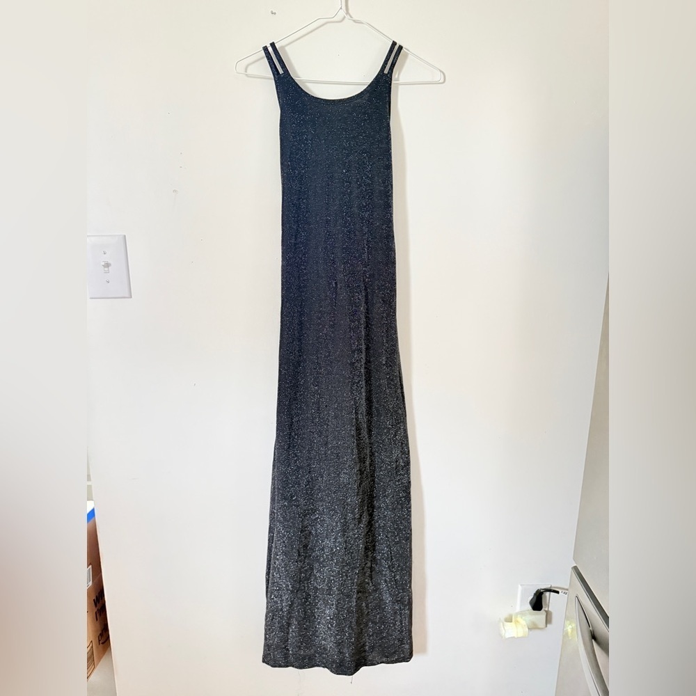 Vintage City Triangles Sparkle Maxi Dress Y2K Glam Size S